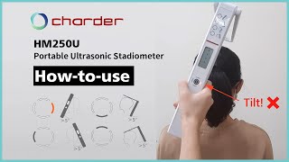 How to use  Charder HM250 Portable Ultrasonic Height Stadiometer [upl. by Affra46]