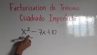 SOLUCIÓN DE FACTORIZACIÓN DE TRINOMIO CUADRADO IMPERFECTO [upl. by Sewell]