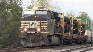 NS 7618 leads a long NS 321 in Cordele GA 11924 [upl. by Ecirtel]