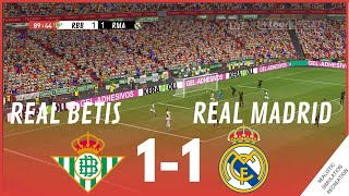 REAL BETIS vs REAL MADRID 11 HIGHLIGHTS • Simulación amp Recreación de Video Juego [upl. by Brathwaite]