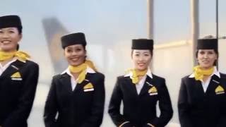 Lufthansa Flight Safety Demo [upl. by Latsyrhk]