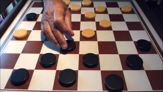 Checkers and Draughts classic By Armindo Gaspar Brilhante Nº 19 [upl. by Soalokin]