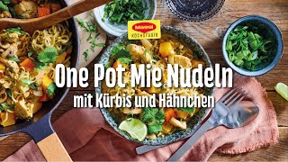 One Pot Mie Nudeln mit Kürbis und Hähnchen [upl. by Kori]