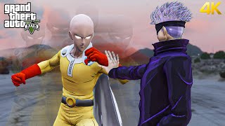 GTA 5  Gojo VS Saitama  Epic Death Battle [upl. by Cynth]