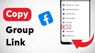 How to Copy A Group Link on Facebook Updated [upl. by Linnet]