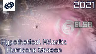 2021 Hypothetical Atlantic Hurricane Season Animation Ami W [upl. by Zeke]