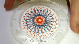 Easy Spirograph  Design n11 [upl. by Ynetruoc]