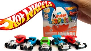 Carritos Hotwheels 🚗 en Huevos Kinder Sorpresa Español Latino para niños [upl. by Blair]