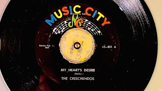 The Crescendos “ My Hearts Desire “ 60s’ West Coast doo Wop oldies [upl. by Lorna354]