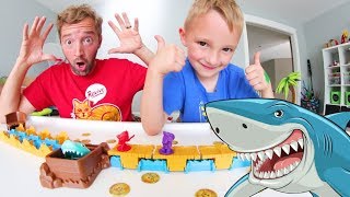 Father amp Son PLAY SHARK MANIA  Dont Get Eaten [upl. by Fugere240]