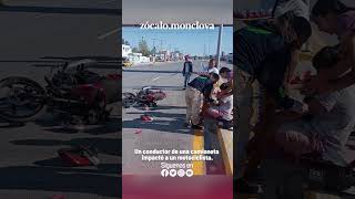 Impacta camioneta a motociclista en la Tierra y Libertad [upl. by Nelak]