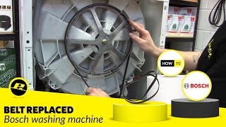 How to Replace the Belt on a Bosch Washing Machine [upl. by Usanis]