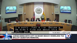 Judge sides with Miami Beach homeless tax ballot question removal [upl. by Saber]