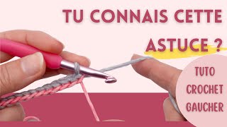 🤩 GAUCHER TUTO  Comment faire une cordelette au crochet  Avec une utilisation pour la chaînette [upl. by Sadick]