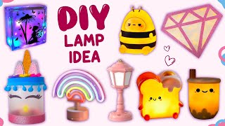 10 DIY HANDMADE LAMP IDEA  NEW TREND ROOM DECOR IDEAS YOU WILL LOVE lamp [upl. by Yllehs654]