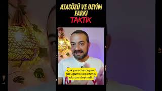 ATASÖZÜ VE DEYİM FARKI TAKTİK [upl. by Mayap]