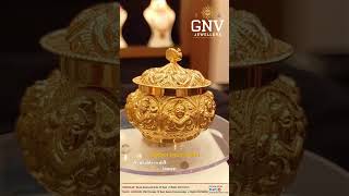 Gold Kumkum Box by GNV Jewellers  Lowest VA amp Insured Delivery in India [upl. by Subir673]