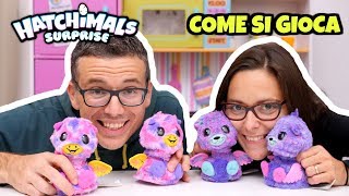 COME SI GIOCA con i GEMELLINI HATCHIMALS SURPRISE Giraven e Peacat [upl. by Cilegna]