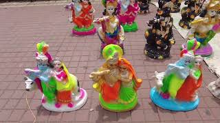 Krishna Jayanthi special roadside statue selling near Vellore park vellore krishnajanmasthami [upl. by Kachine]