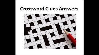 crossword clues answers [upl. by Sklar]