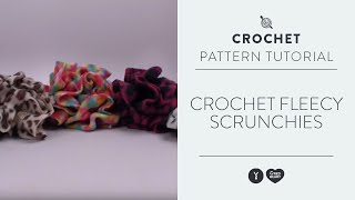 Crochet Fleecy Scrunchies [upl. by Swamy]