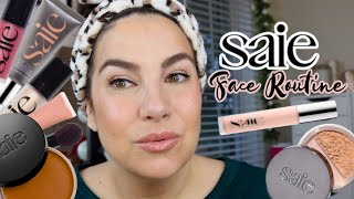 WORTH THE HYPE Saie Beauty I Bought the Whole Face Routine [upl. by Tsai951]