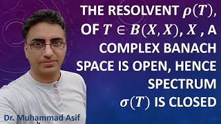 Resolvent is an Open Set for T from BX X X is a Complex Banach Space  Urdu  Hindi [upl. by Rakabuba]