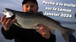 Pêche à la truite sur le Léman  Janvier 2024 [upl. by Joseph]