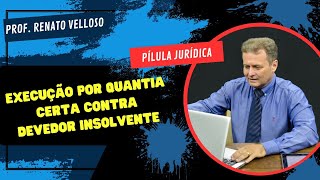 Pílula Jurídica EXECUÇÃO POR QUANTIA CERTA CONTRA DEVEDOR INSOLVENTE [upl. by Annad]