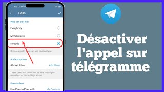 Nouveau tutoriel Telegram 2024 sur Android Comment désactiver lappel sur Telegram [upl. by Laeira]