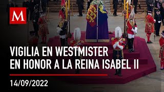 Comienza la vigilia alrededor del ataúd de la reina Isabel II [upl. by Yann]