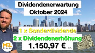 115097 € Bruttodividenden erwarte ich im Oktober für mein Aktiendepot quotNo risk no funquot [upl. by Irahk]