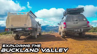 BUCKLAND VALLEY CAMPING AND EXPLORING  MR TRITON  HILUX  OFFROAD [upl. by Ahsiadal]