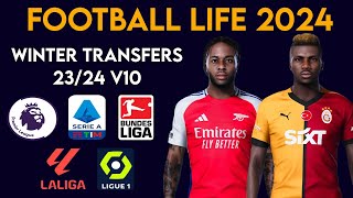 Football Life 2024  20242025 Option File V10 100 EPL Liga Bundesliga Serie A Ligue 1 [upl. by Nabalas]