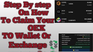 How To Withdraw Your OEX Step By Step ExchangeWallet [upl. by Kiyoshi635]