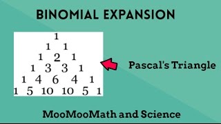 Binomial expansion with Pascals Triangle [upl. by Yuma64]