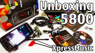 Nokia 5800 XpressMusic Unboxing 4K with all original accessories RM356 review [upl. by Eirrab]