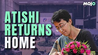 CM Atishi Returns Home After Forcible Eviction from Delhi CMs Residence [upl. by Kinzer]