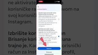 Kako Izbrisati Instagram Profil [upl. by Hollinger]