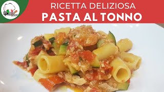 Pasta tonno pomodorini e zucchine in 1 minuto  ricette veloci  Foodvlogger [upl. by Mundy626]