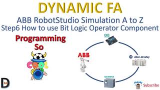 ABB RobotStudio Simulation A to Z Step6 How to use Bit Logic operator SmartComponent [upl. by Naeloj852]