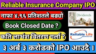 reliable nepal life insurance ipo analysis  ipoupdate  upcoming ipo reliable nepal life ipo [upl. by Sioled792]