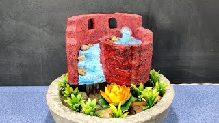 So fantastic waterfall fountain easy to make [upl. by Ozne]