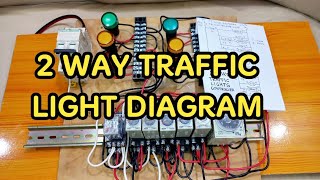 2 Way Traffic Light Wiring and Diagram Simulator Practice Only  Local Electrician [upl. by Yromas]