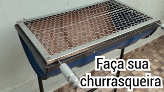 Churrasqueira de metal fácil fácil [upl. by Artenal]