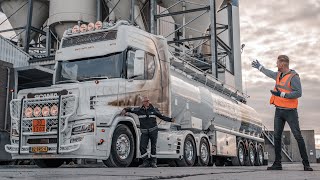 30000 liter in half uurtje tijd met Scania 660S Torpedo De Lastdrager II ⛽ [upl. by Suiram379]