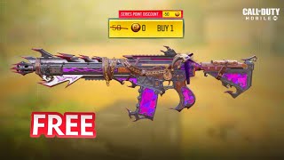 Free Legendary m4  court Jestor  Halloween series codm  Luckiest Lucky draw [upl. by Suk]