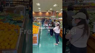 Fresh Tortillas tortilla mexicanfood tacos burrito food groceryshopping freshfood foodie [upl. by Yemar696]