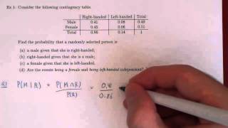 Conditional Probability  Example 1 [upl. by Odlabso399]