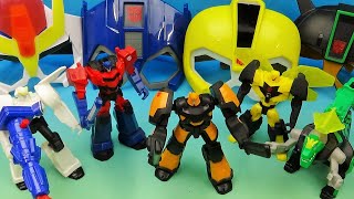 2017 TRANSFORMERS RiD set of 9 McDONALDS HAPPY MEAL COLLECTIBLES VIDEO REVIEW [upl. by Dickman]